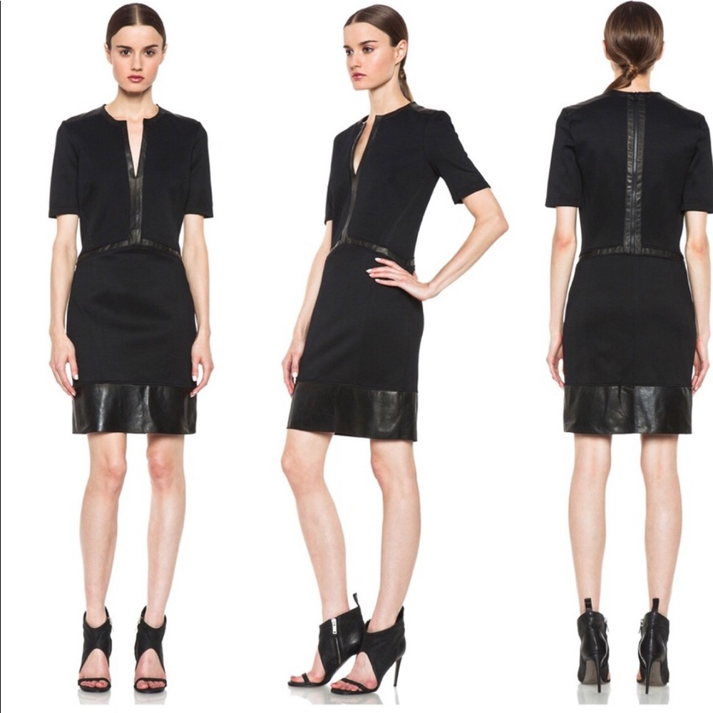 NWT Helmut Lang Motion Dress Black